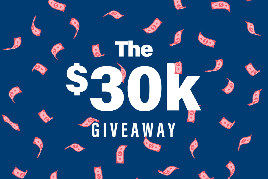 The 30k giveaway